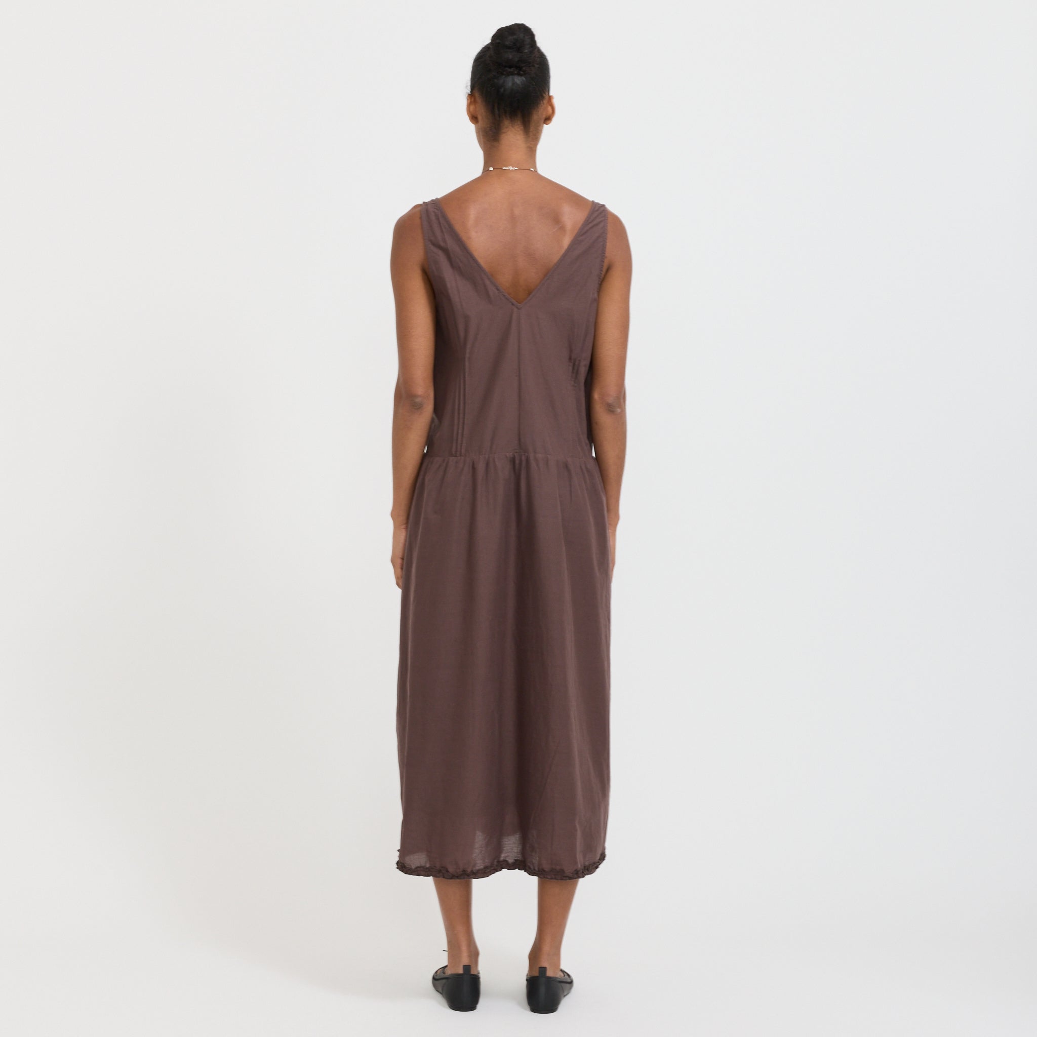 Vestido Pintuck con alforzas Raisin - Morado uva pasa