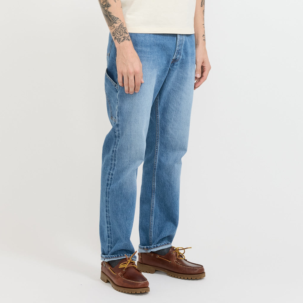 Pantalón Painter con orillo Custom Fade - Azul desteñido