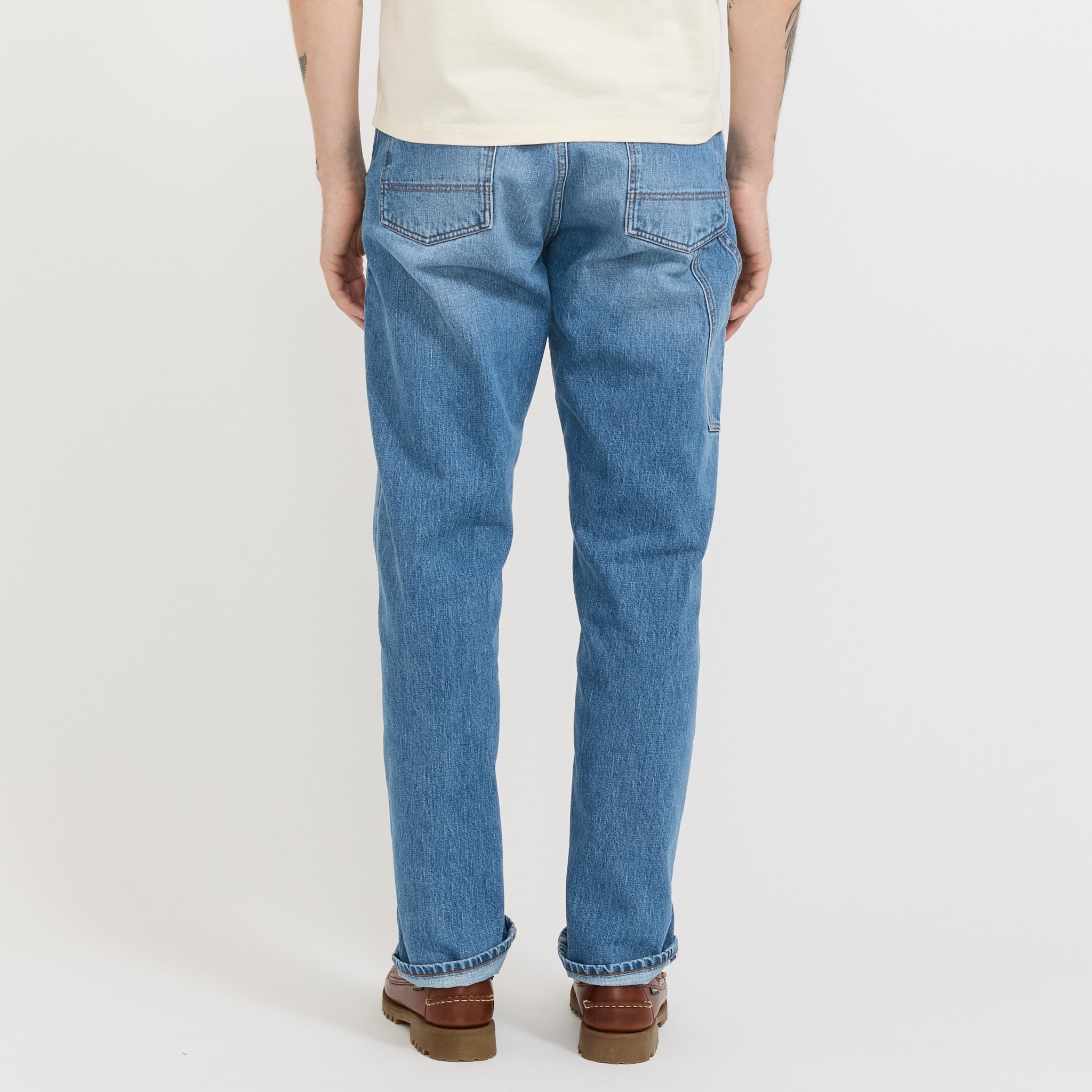 Pantalón Painter con orillo Custom Fade - Azul desteñido