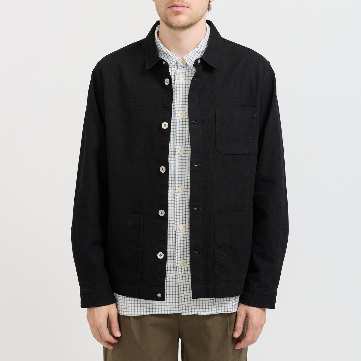 Chaqueta Assembly de ripstop grueso - Negro