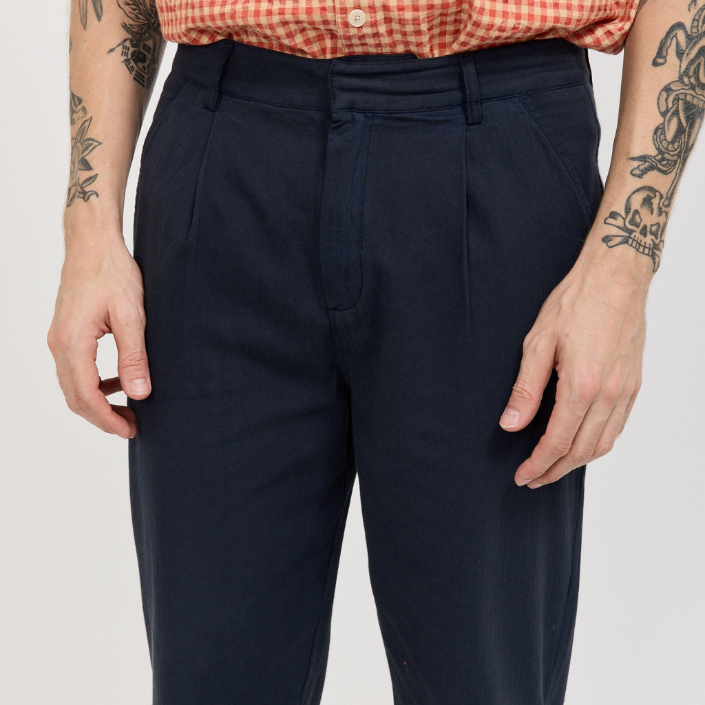 Pantalón de traje Assembly de espiga - Azul marino