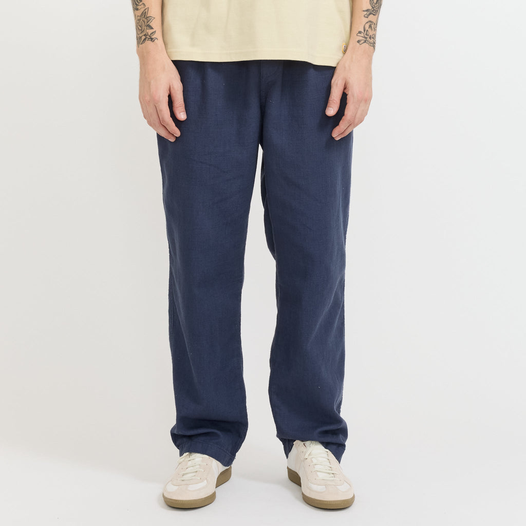 Pantalón Doune de tejido texturizado - Azul marino