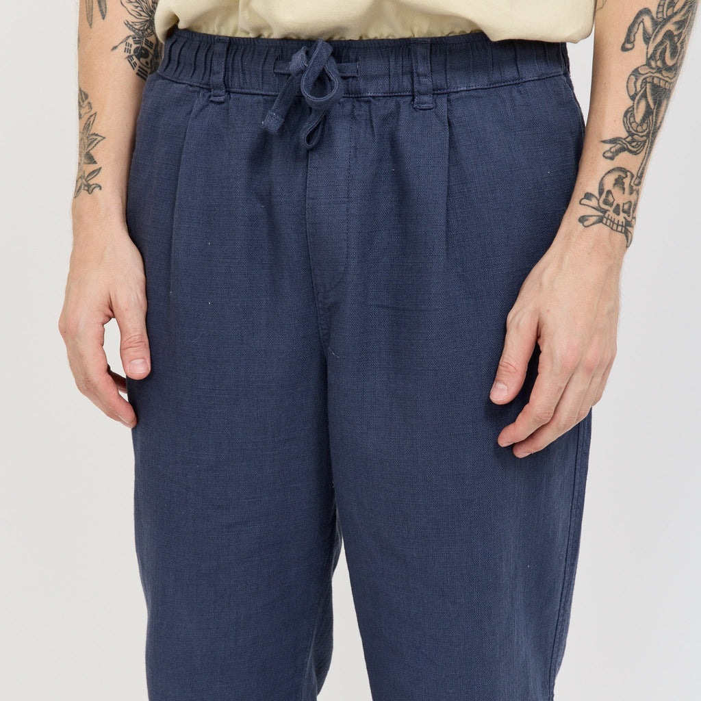 Pantalón Doune de tejido texturizado - Azul marino