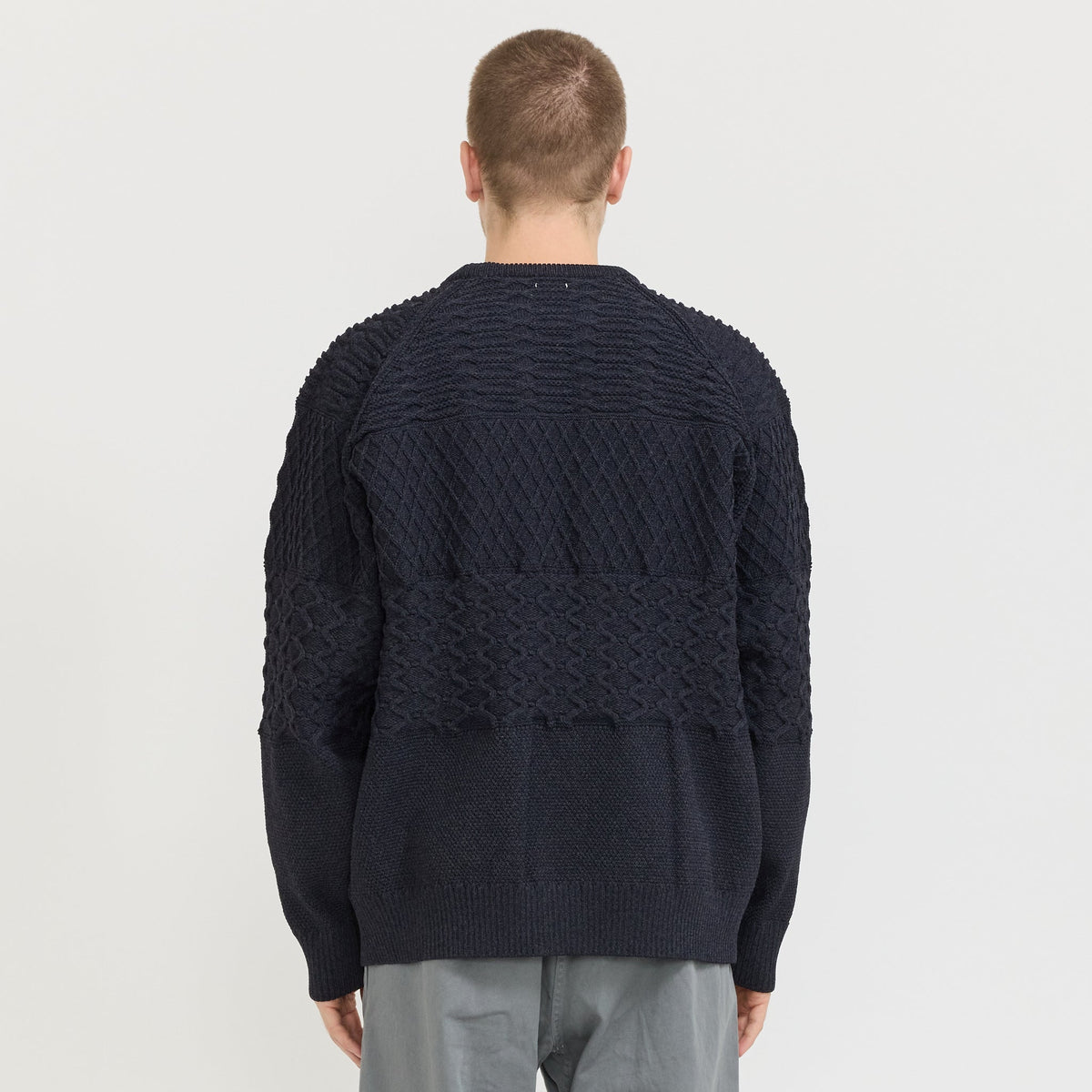 Jersey de cuello redondo - Azul marino oscuro