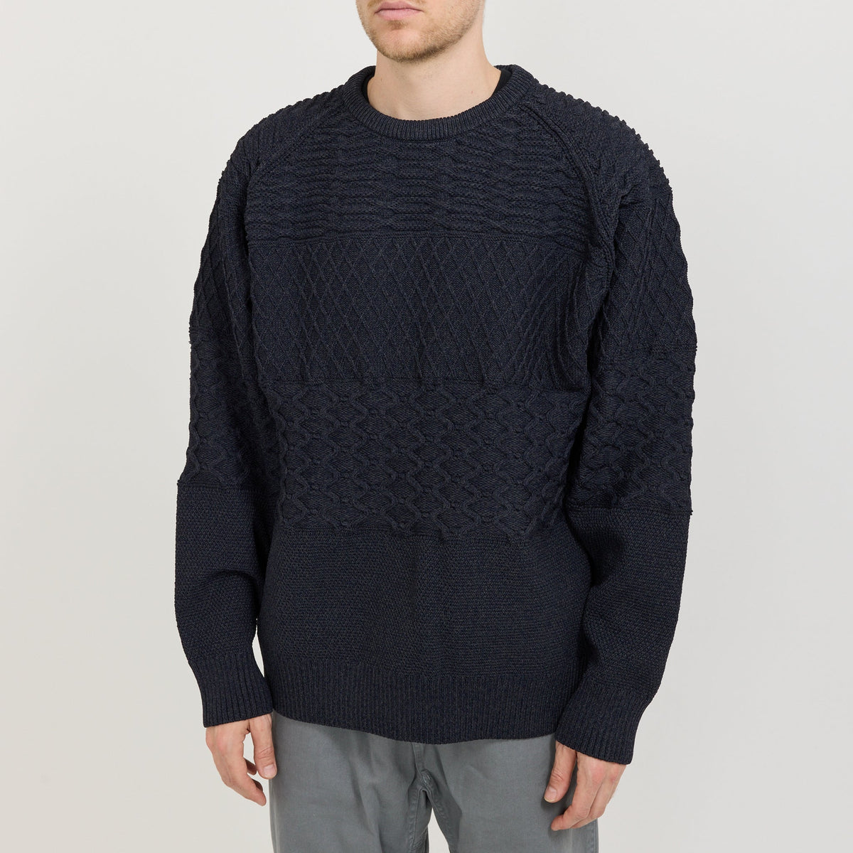 Jersey de cuello redondo - Azul marino oscuro