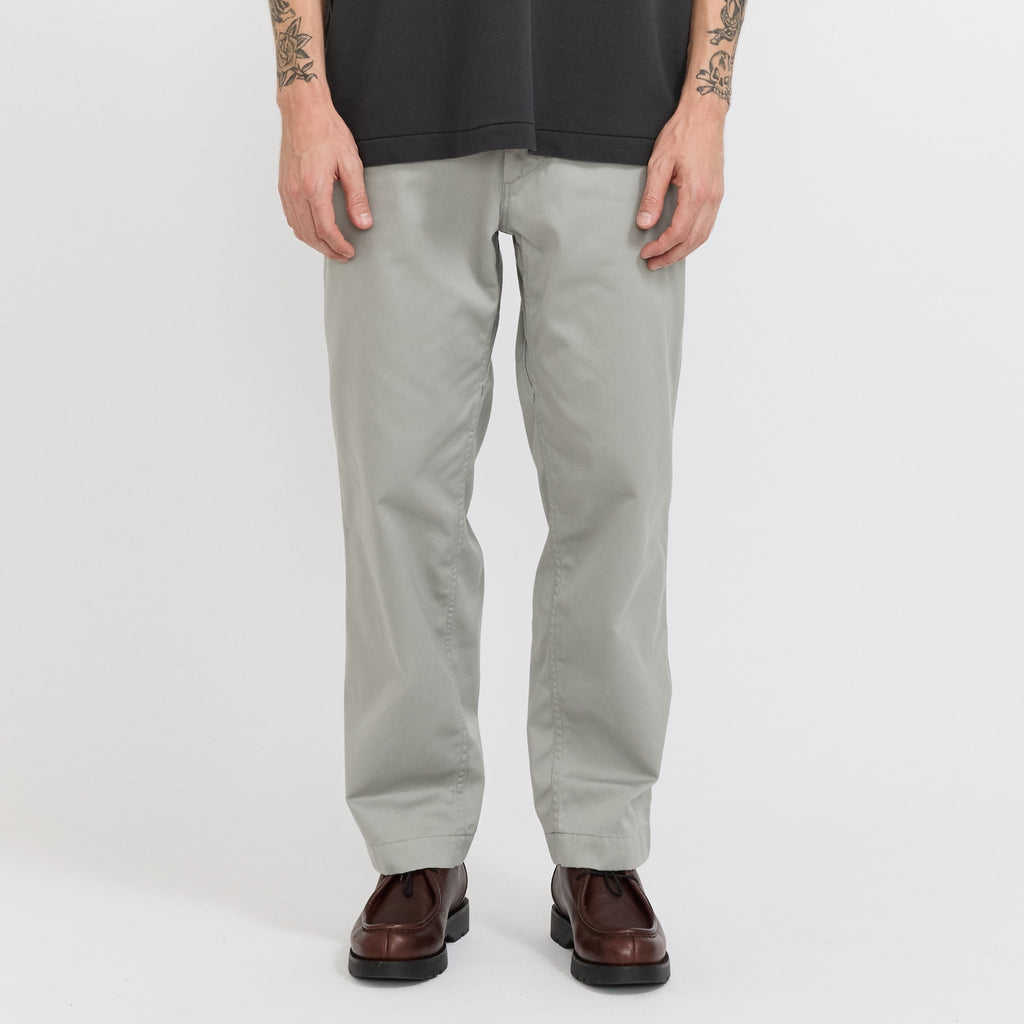 Pantalón chino ancho - Gris claro