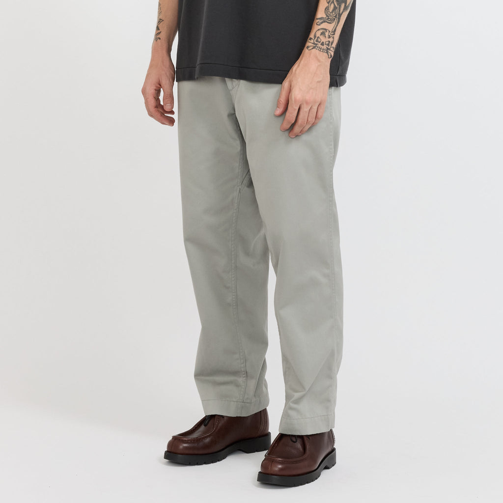 Pantalón chino ancho - Gris claro