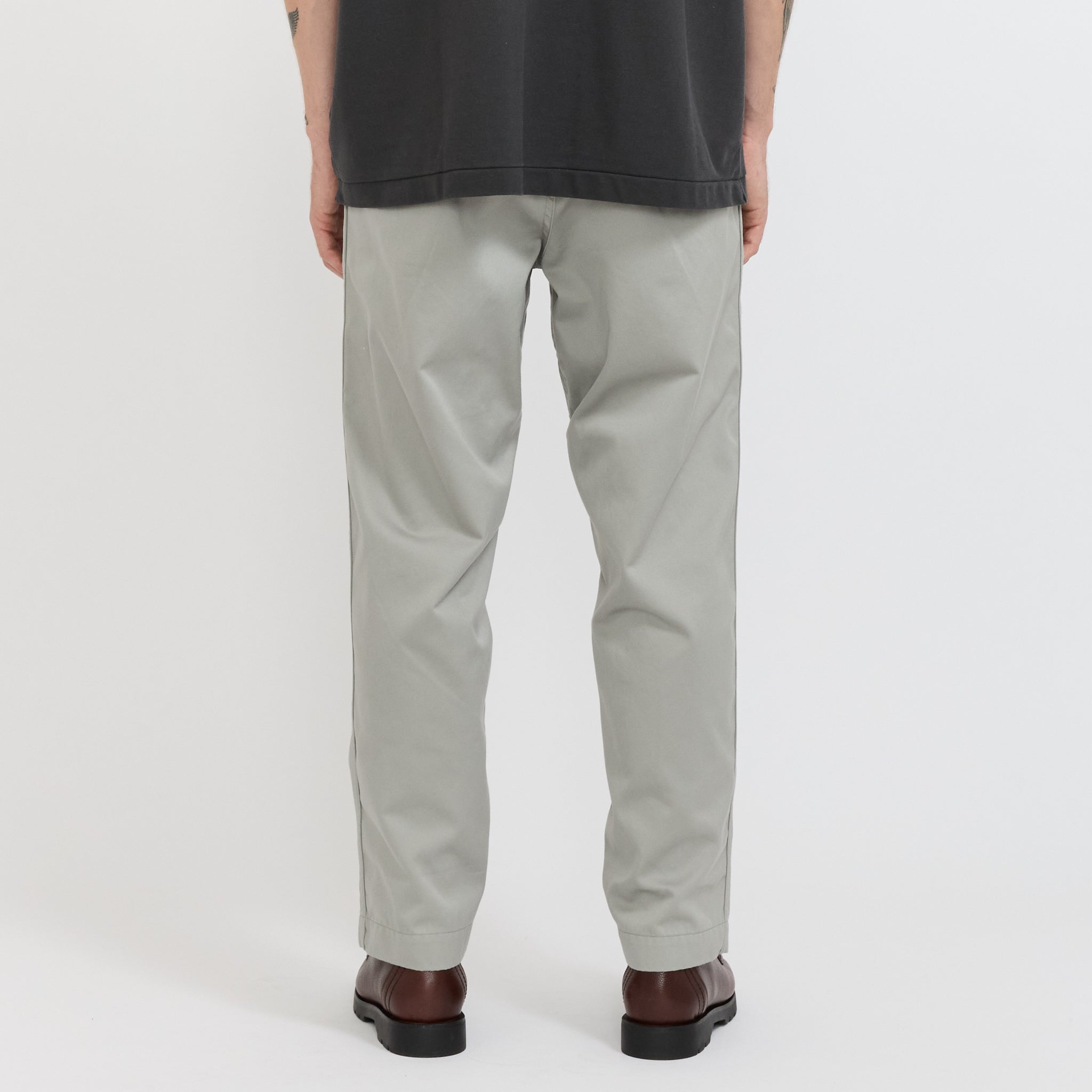 Pantalón chino ancho - Gris claro