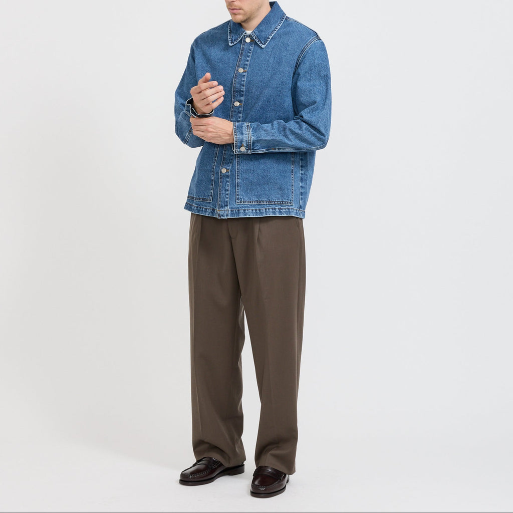 Sobrecamisa vaquera Blaze de lavado medio - Azul lavado