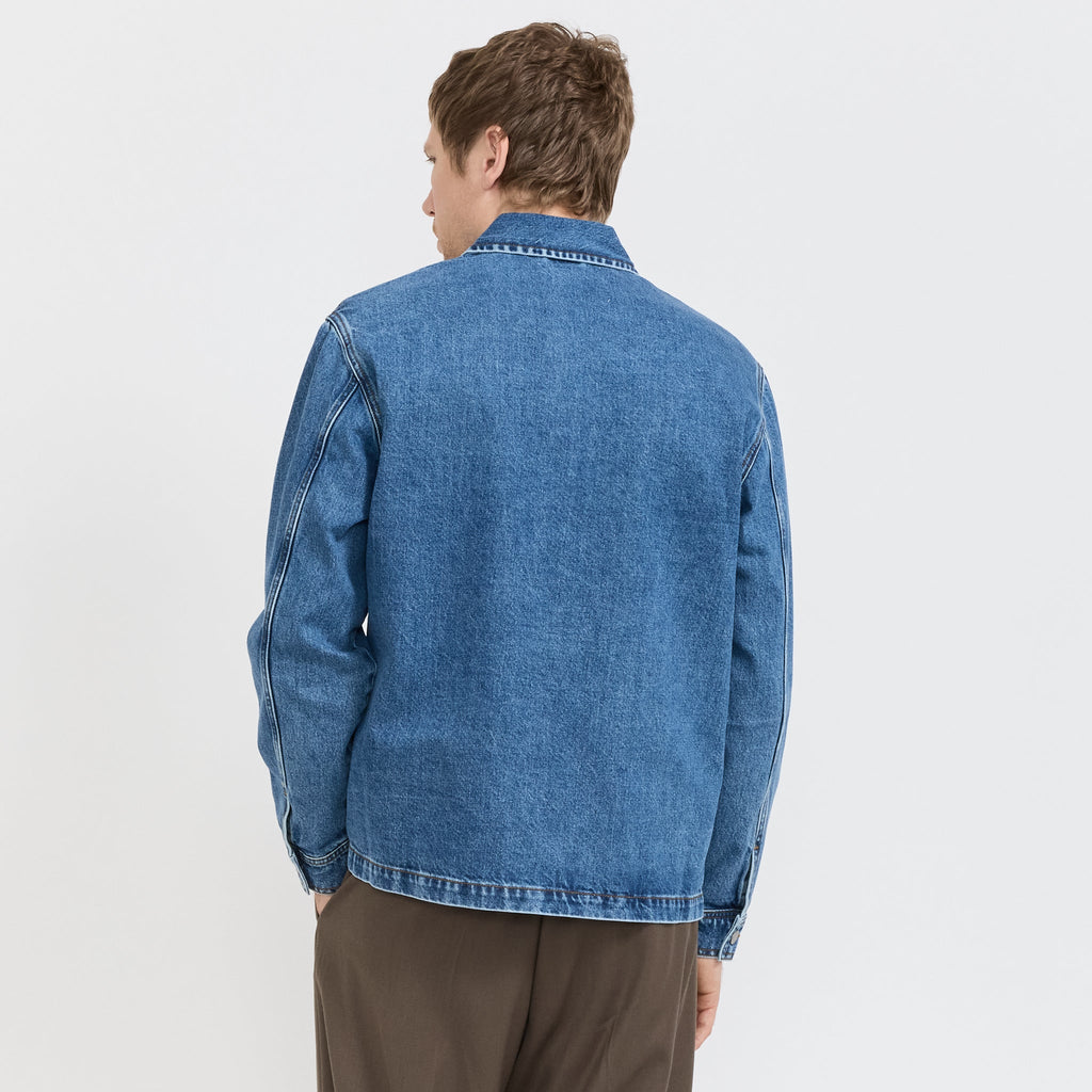 Sobrecamisa vaquera Blaze de lavado medio - Azul lavado