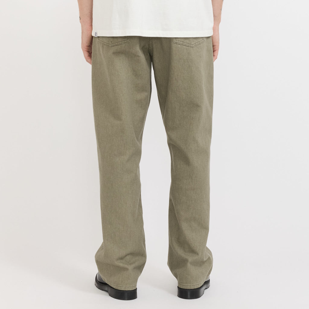 Pantalón Korshavn holgado de cinco bolsillos Vetiver - Verde vetiver
