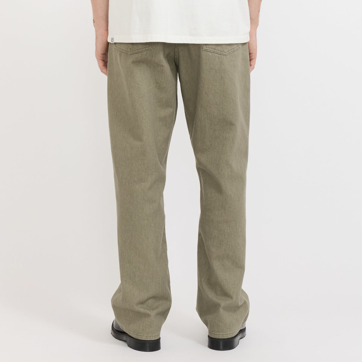Pantalón Korshavn holgado de cinco bolsillos Vetiver - Verde vetiver