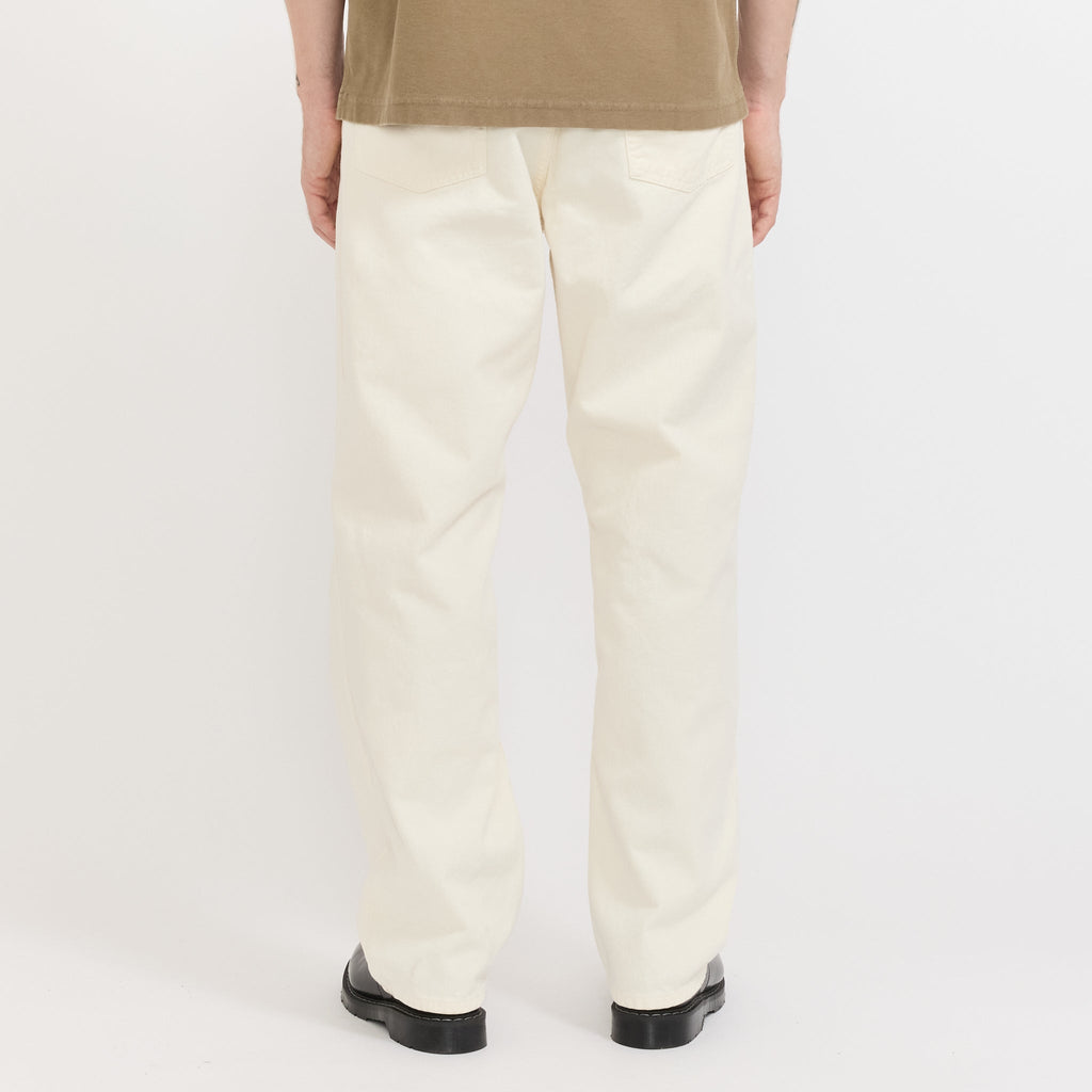 Pantalón Korshavn de sarga gruesa y cinco bolsillos - Crudo natural
