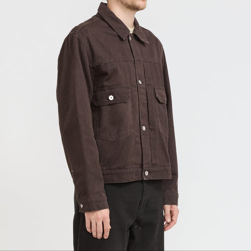 Chaqueta Storadal Type II de sarga teñida - Gris pizarra