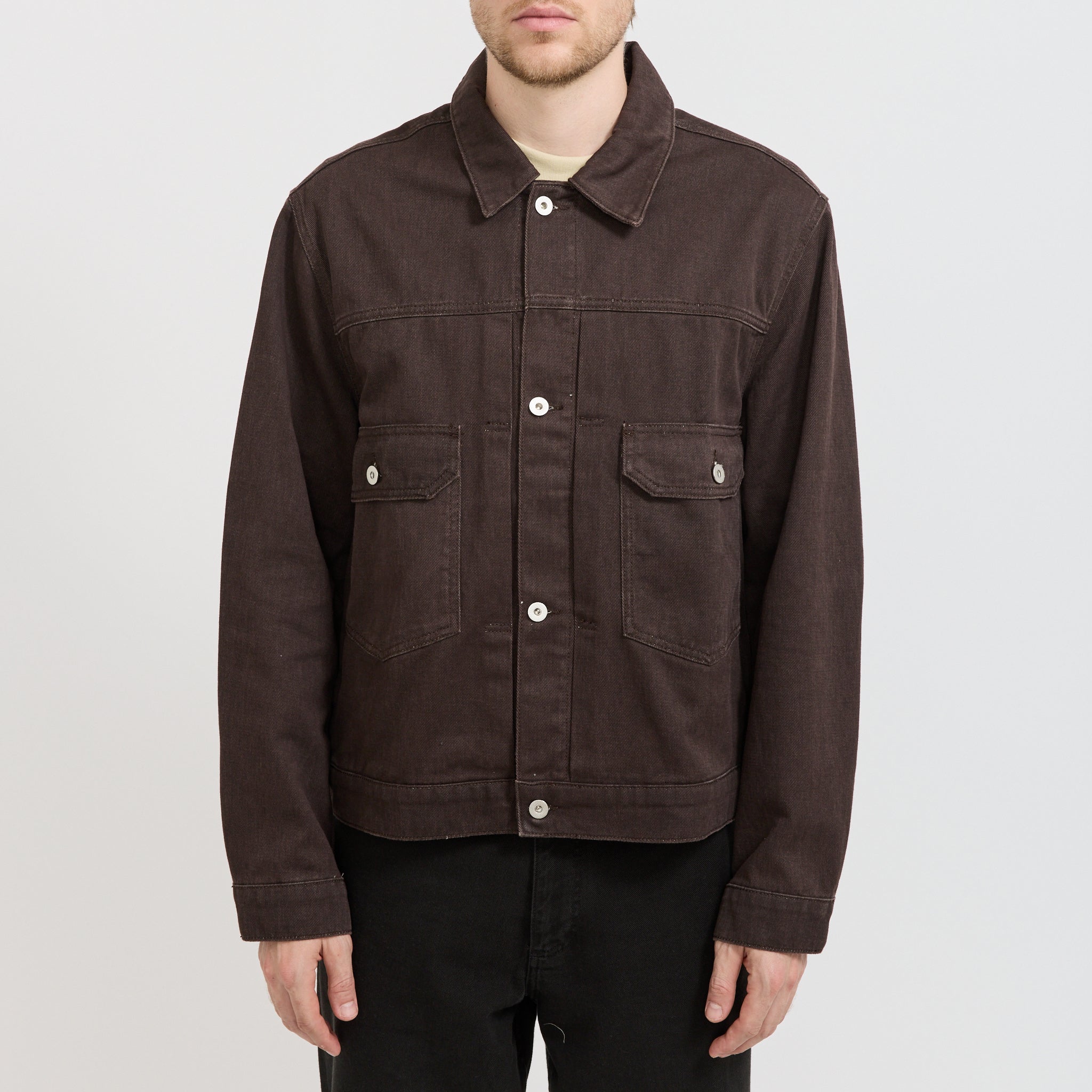 Chaqueta Storadal Type II de sarga teñida - Gris pizarra