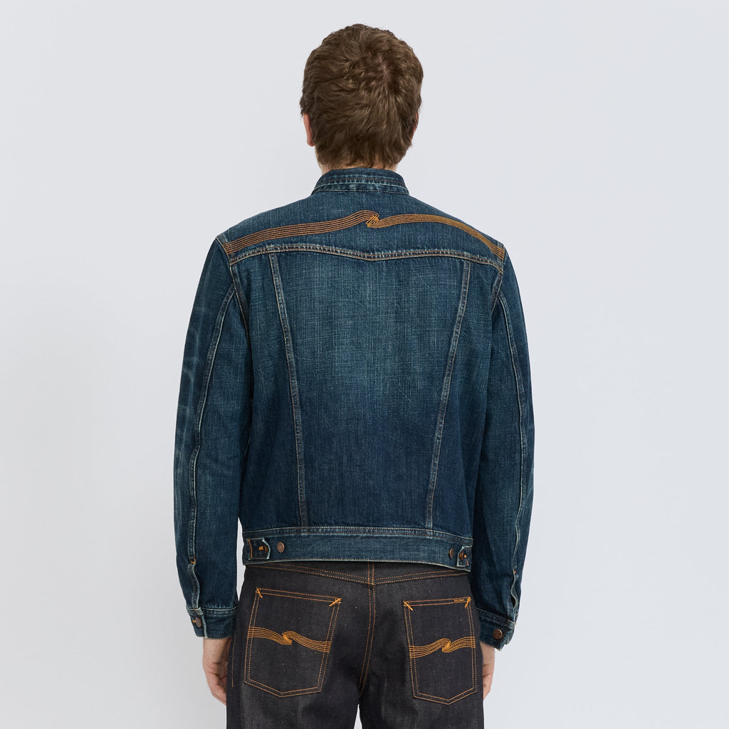 Chaqueta vaquera Conny de efecto desgastado - Azul lavado