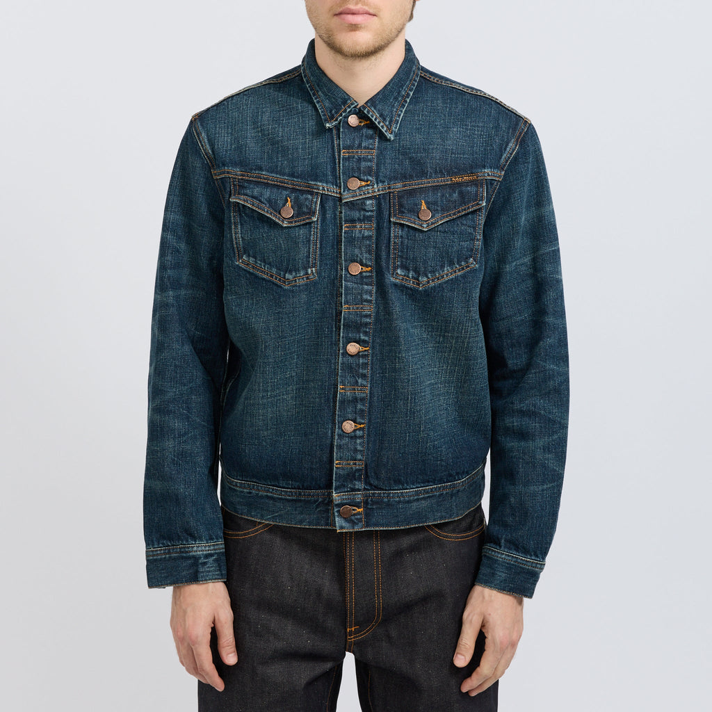 Chaqueta vaquera Conny de efecto desgastado - Azul lavado