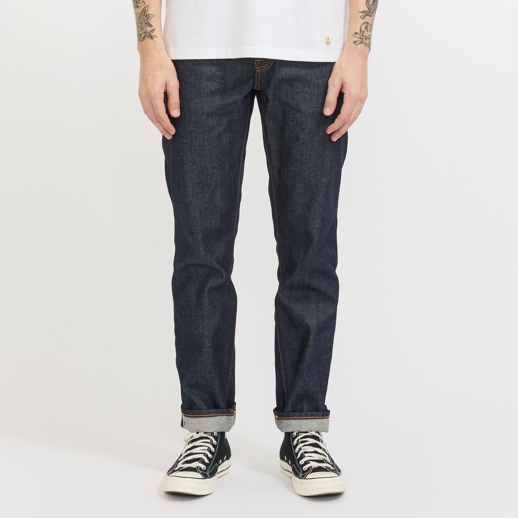 Vaqueros Gritty Jackson Dry Dusk con orillo - Azul índigo oscuro