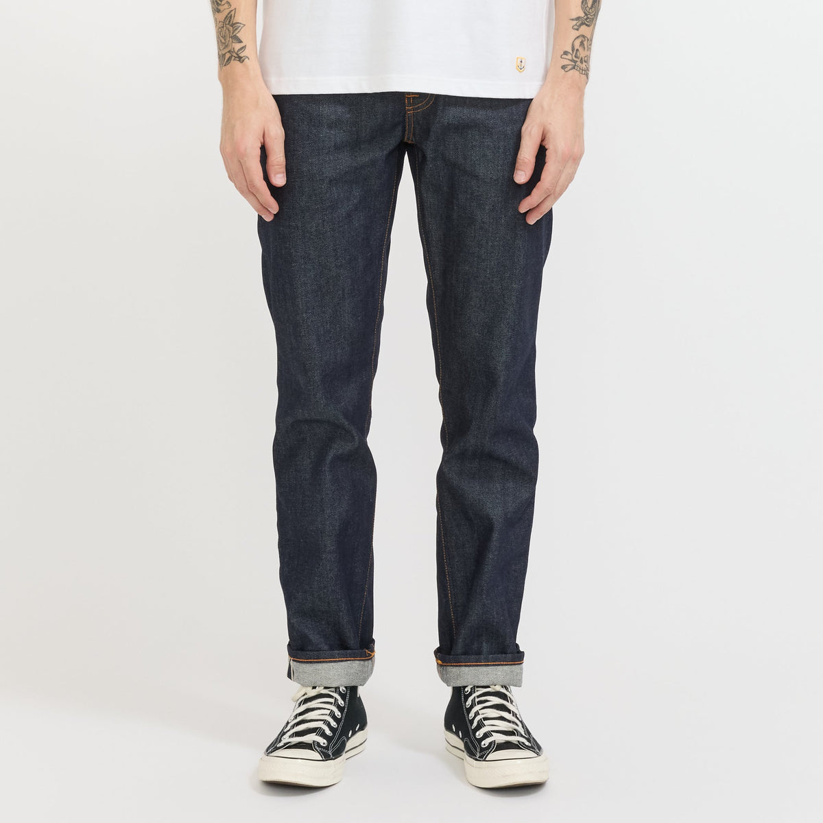 Vaqueros Gritty Jackson Dry Dusk con orillo - Azul índigo oscuro