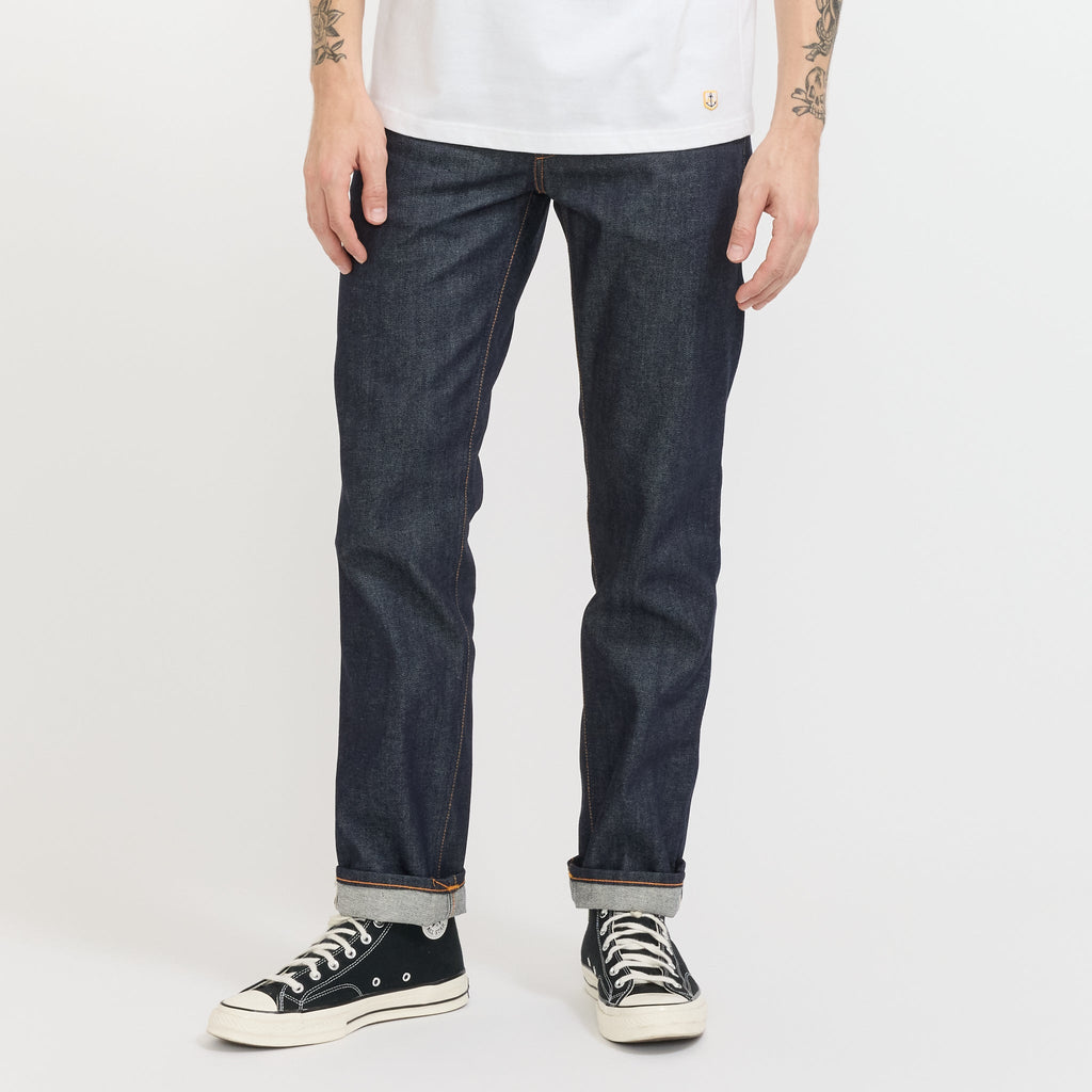 Vaqueros Gritty Jackson Dry Dusk con orillo - Azul índigo oscuro