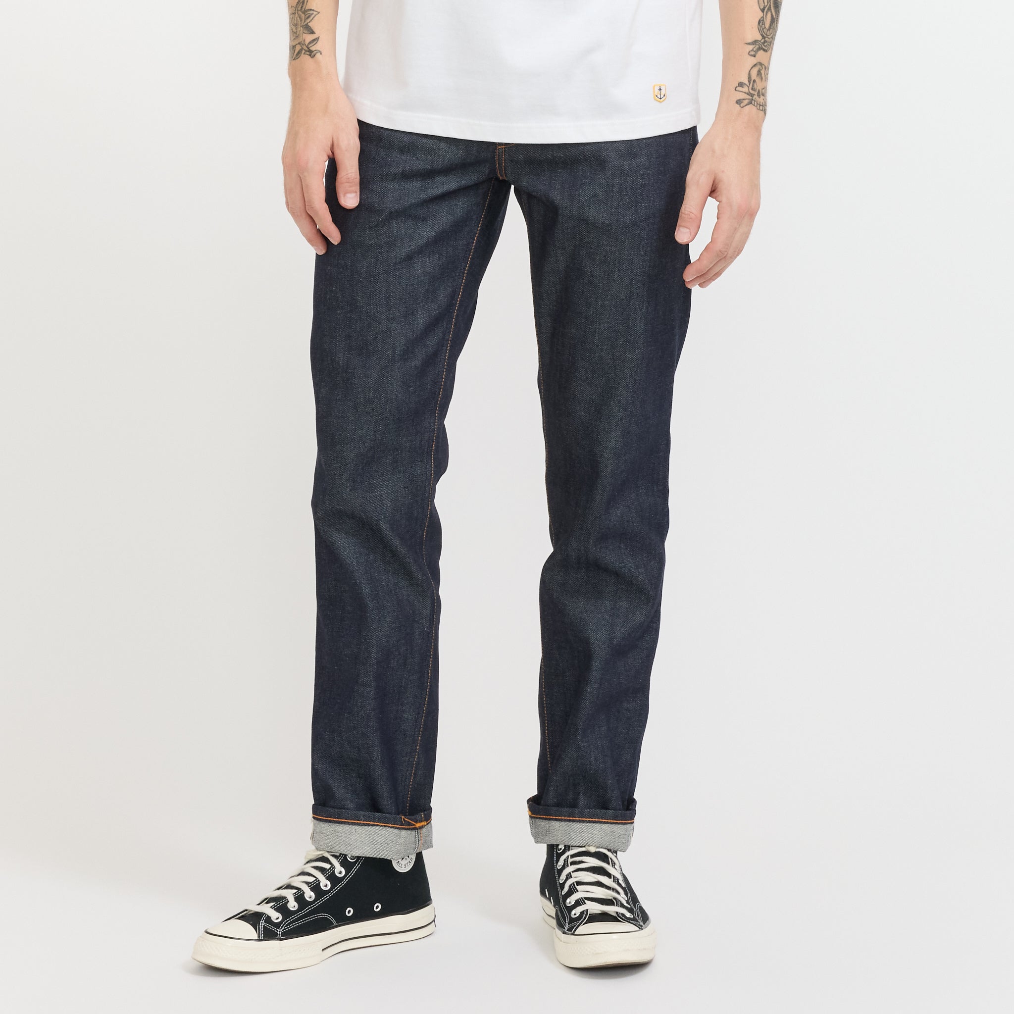 Vaqueros Gritty Jackson Dry Dusk con orillo - Azul índigo oscuro