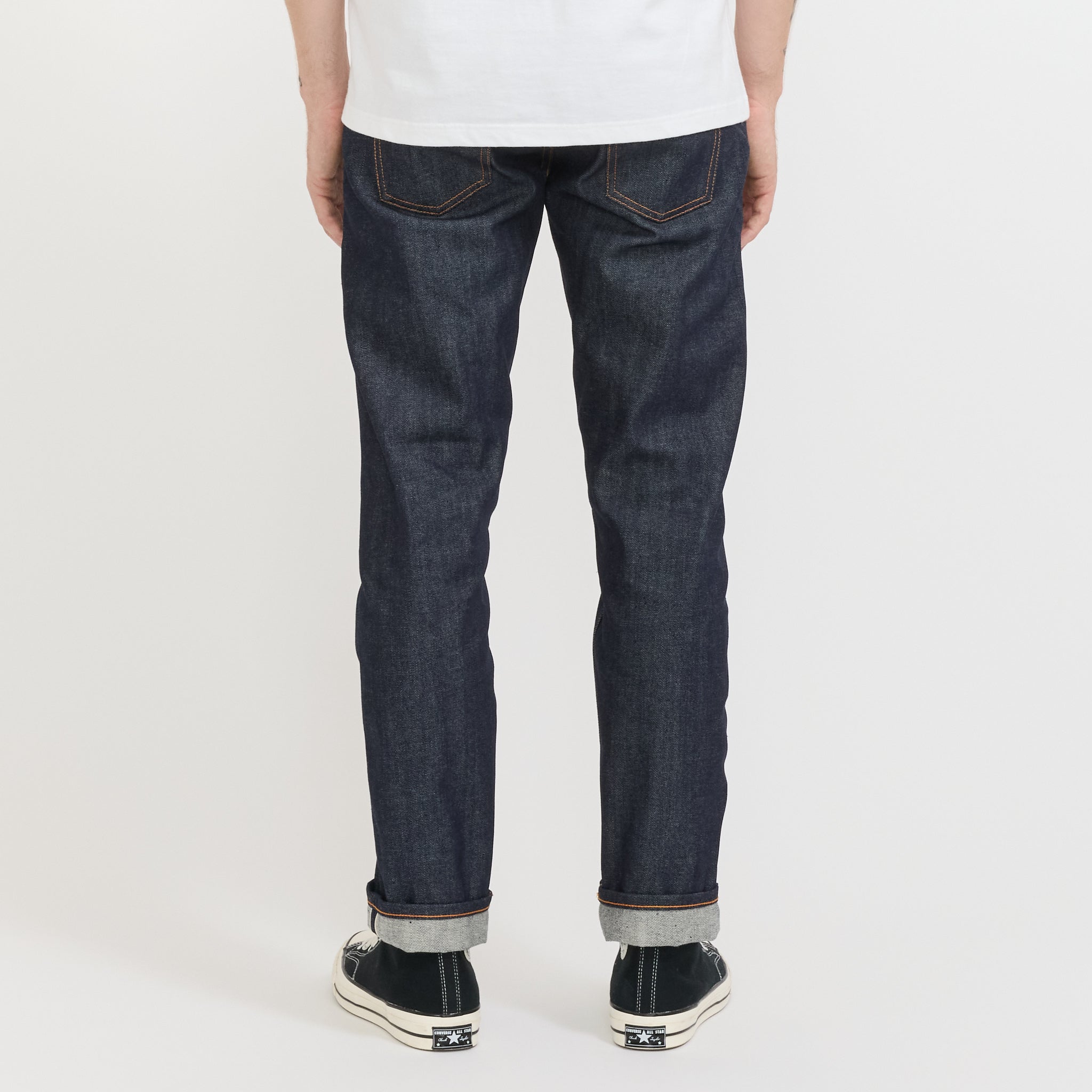 Vaqueros Gritty Jackson Dry Dusk con orillo - Azul índigo oscuro