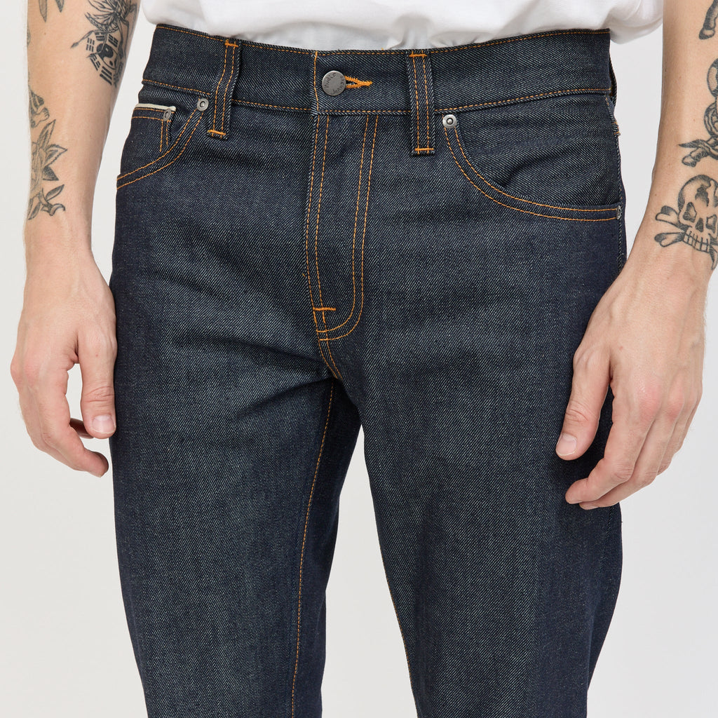 Vaqueros Gritty Jackson Dry Dusk con orillo - Azul índigo oscuro