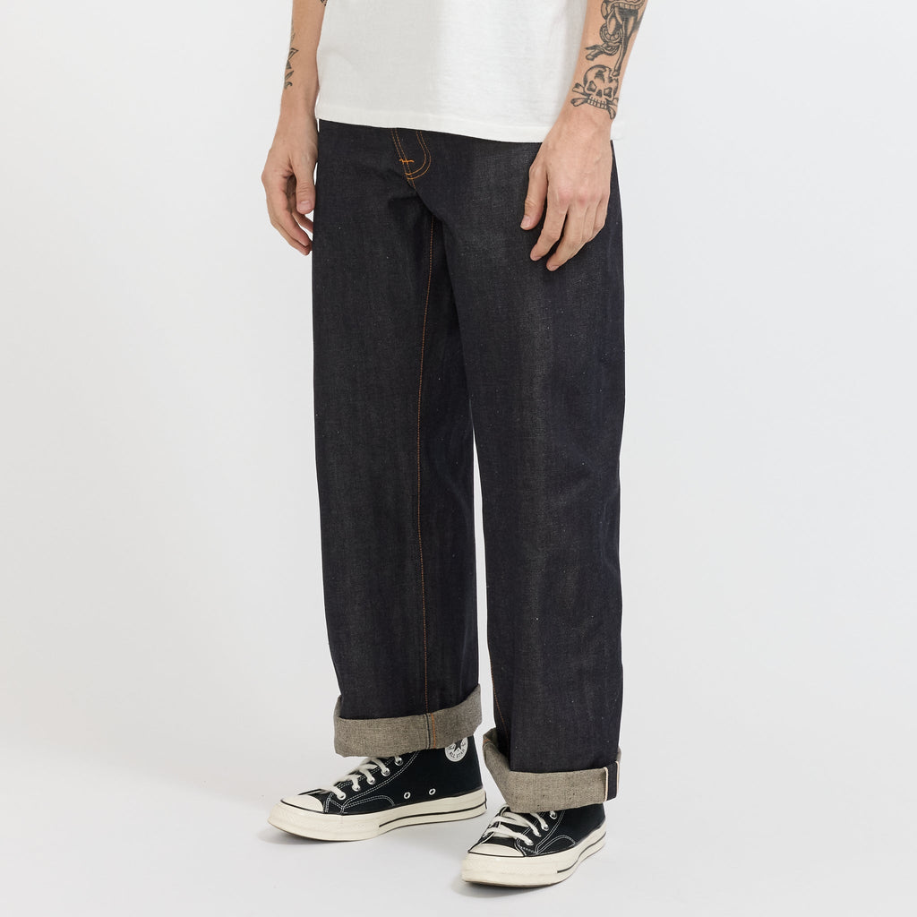 Vaqueros Loud Larry de denim seco con orillo - Azul índigo oscuro
