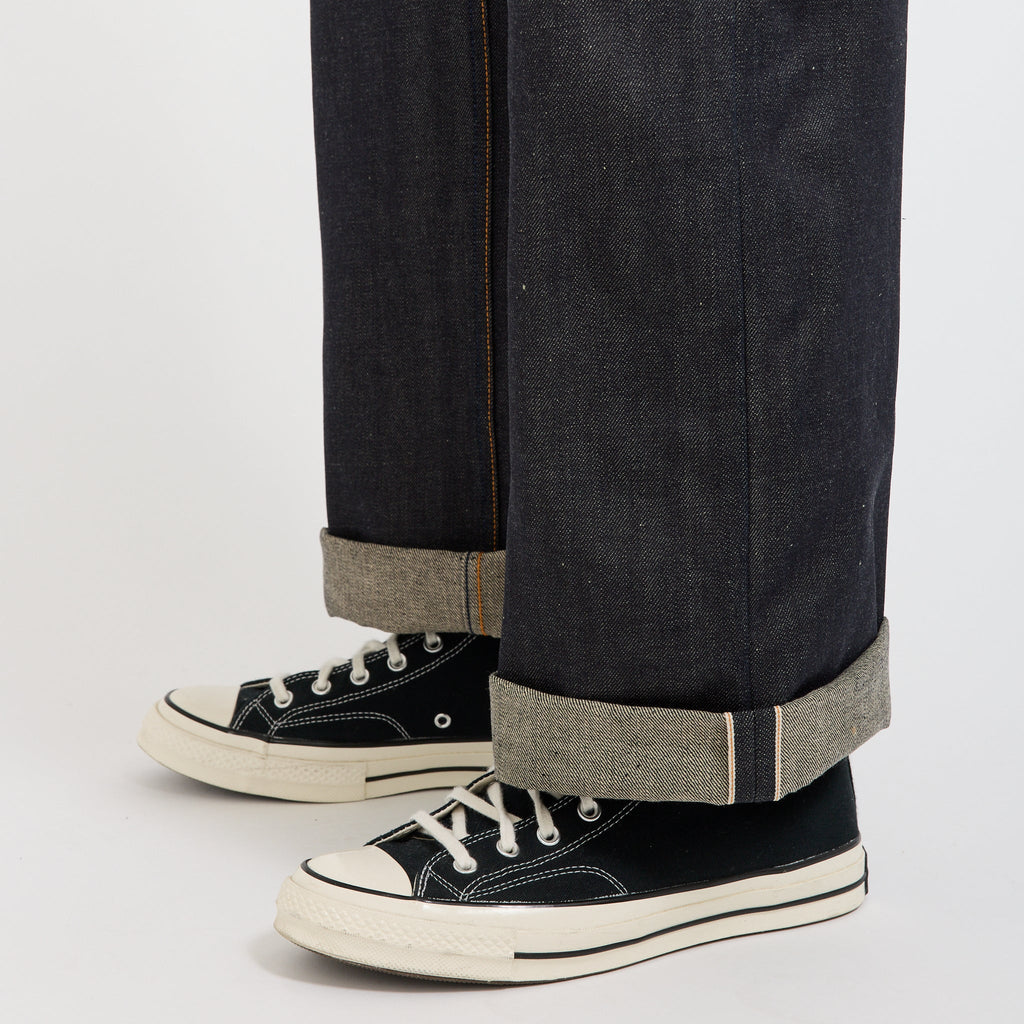Vaqueros Loud Larry de denim seco con orillo - Azul índigo oscuro