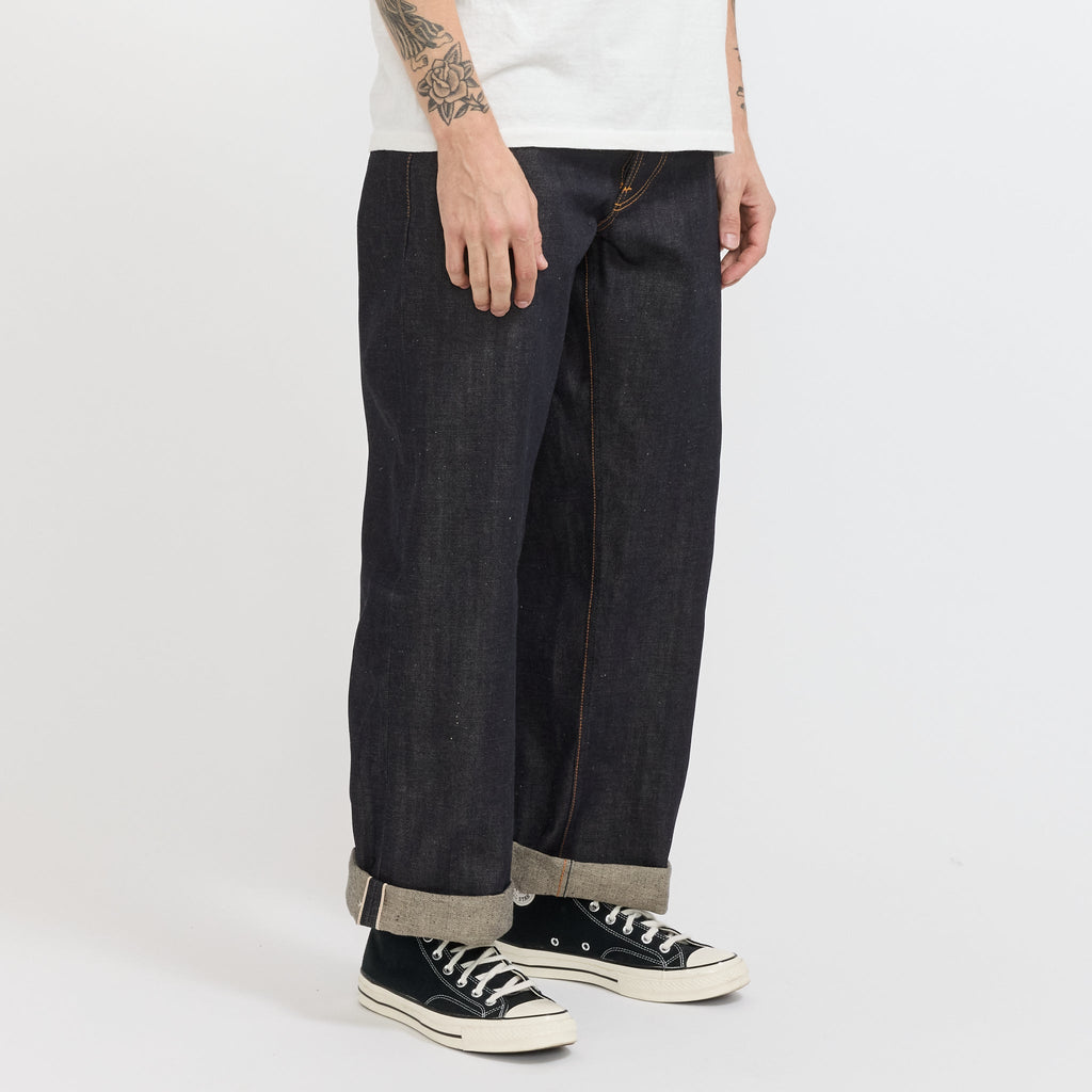 Vaqueros Loud Larry de denim seco con orillo - Azul índigo oscuro