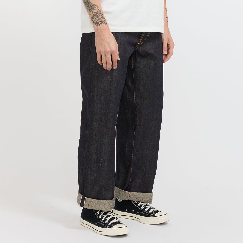 Vaqueros Loud Larry de denim seco con orillo - Azul índigo oscuro