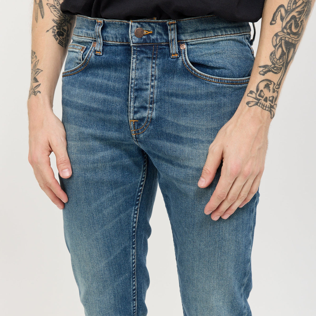 Vaqueros Solid Ollie Blue Dawn - Azul
