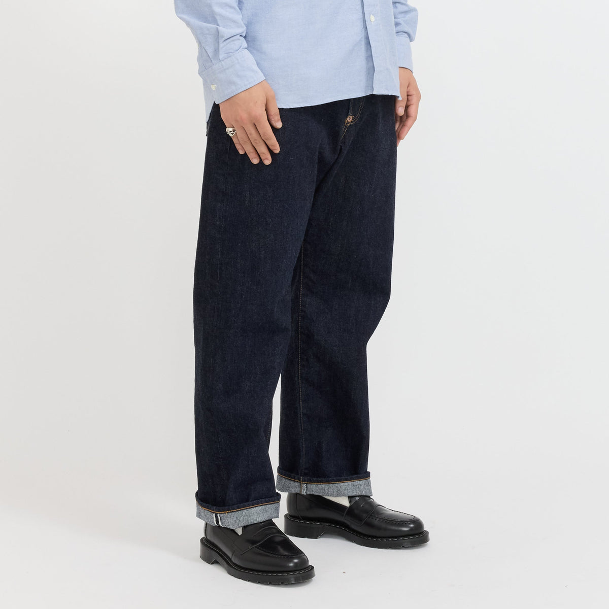 Vaqueros anchos One Wash - Azul índigo oscuro
