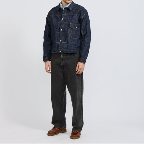Chaqueta vaquera Type 1 de los años 40 One Wash - Azul índigo oscuro