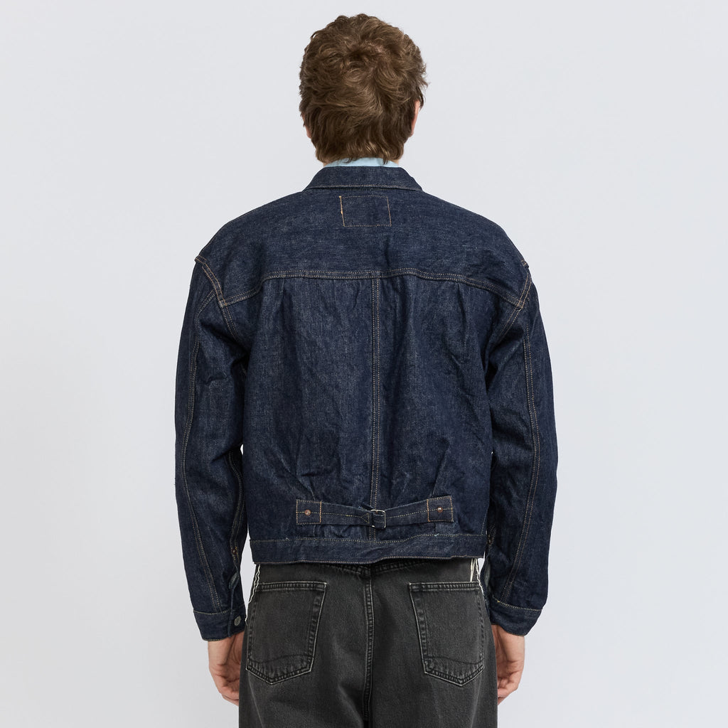 Chaqueta vaquera Type 1 de los años 40 One Wash - Azul índigo oscuro
