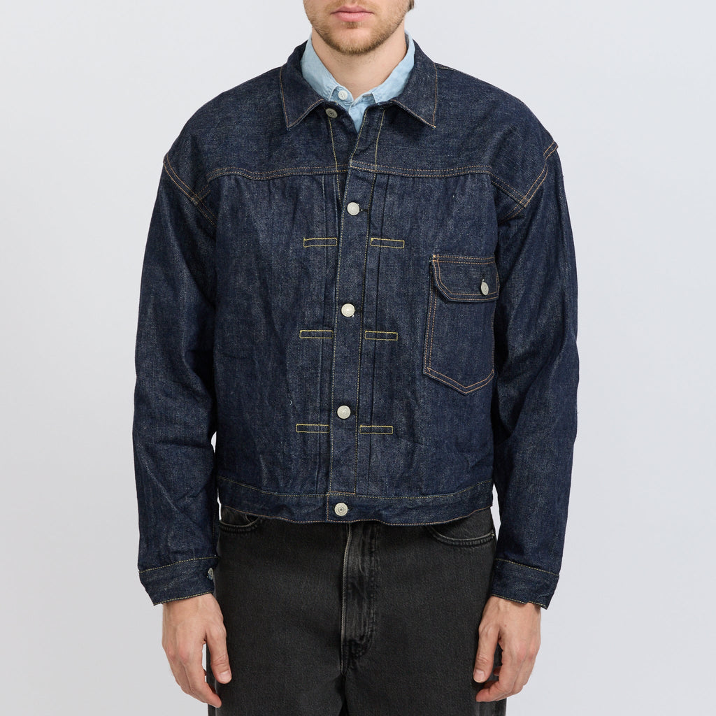 Chaqueta vaquera Type 1 de los años 40 One Wash - Azul índigo oscuro