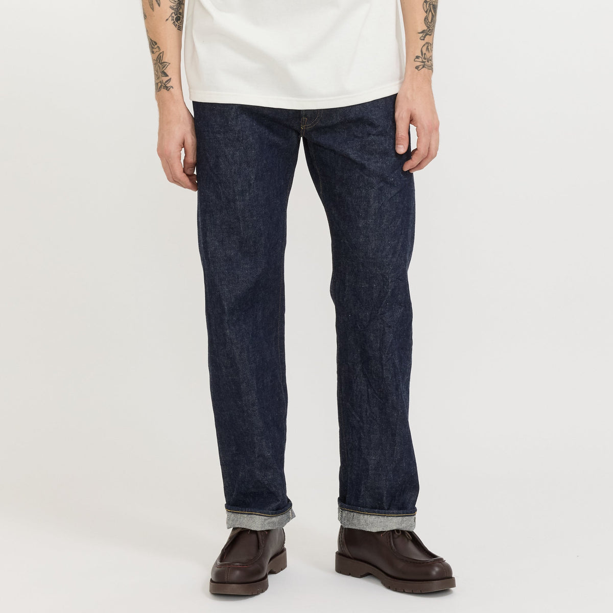 Vaqueros 105XX de los años 50 con orillo One Wash - Azul índigo oscuro