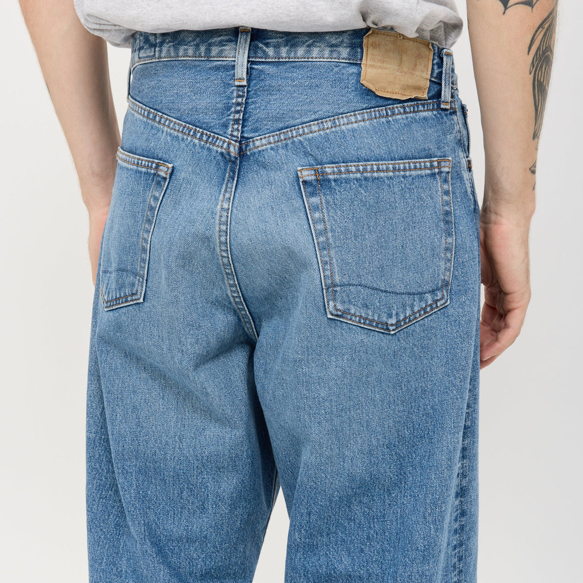 Vaqueros Super Dad's de denim desgastado - Azul lavado