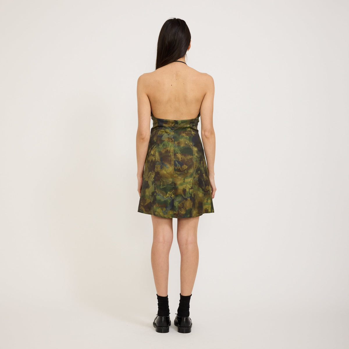 Vestido Fixate con estampado de camuflaje - Verde camuflaje