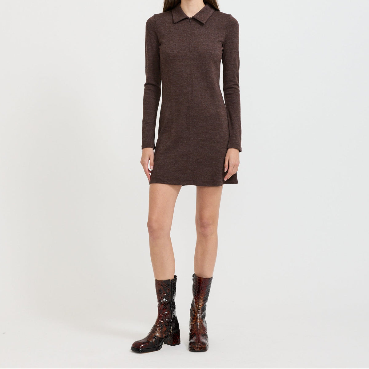 Vestido Habitat de lana Earth - Marrón tierra