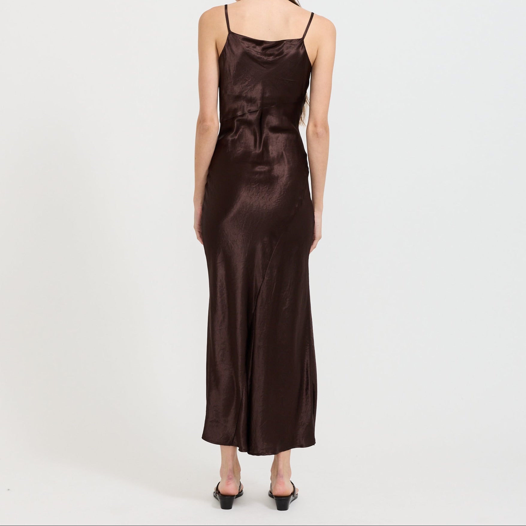 Vestido Rinse Mud - Marrón barro