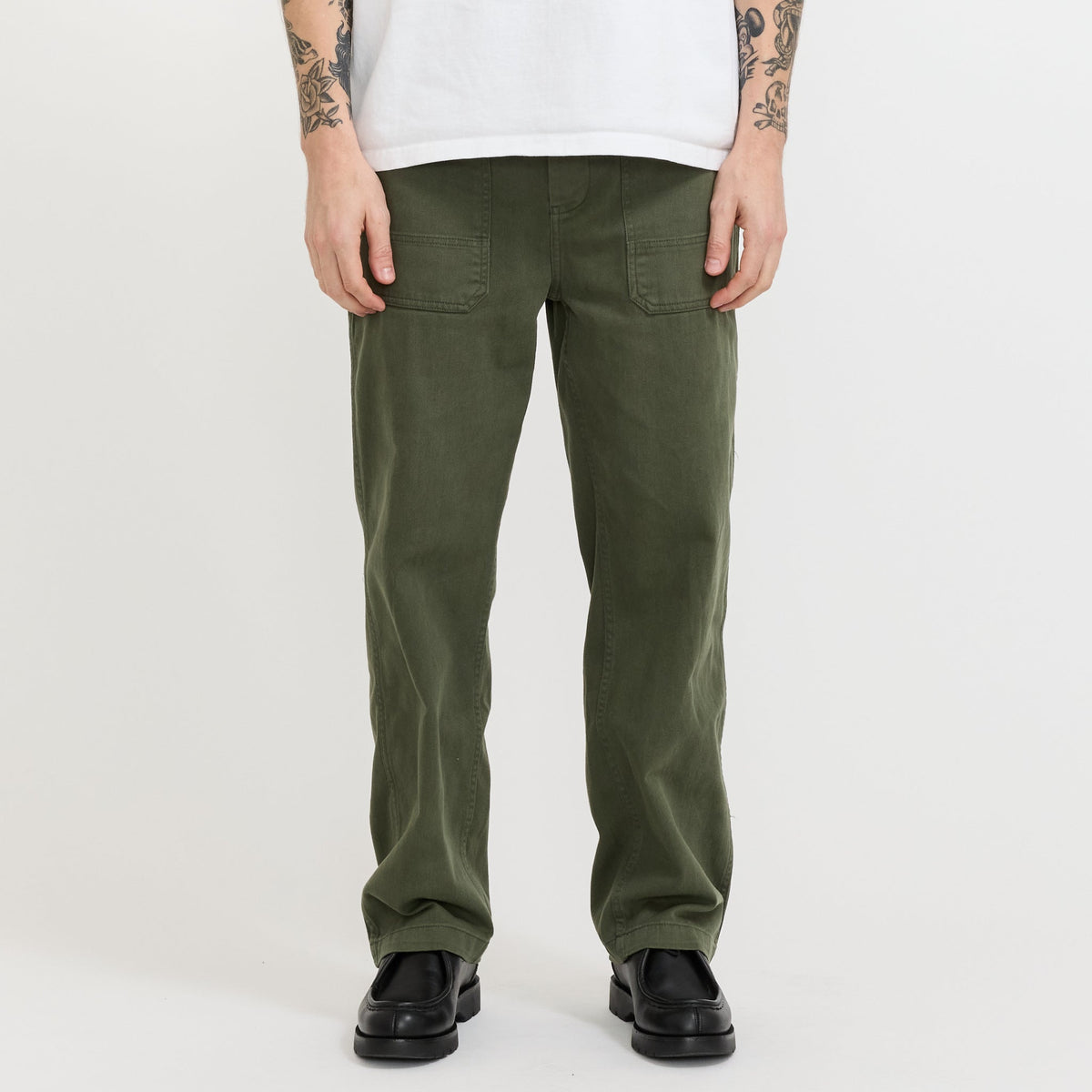 Pantalón Engineers de sarga - Verde