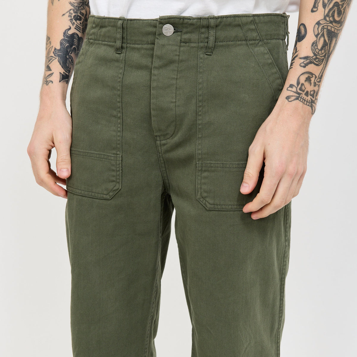 Pantalón Engineers de sarga - Verde