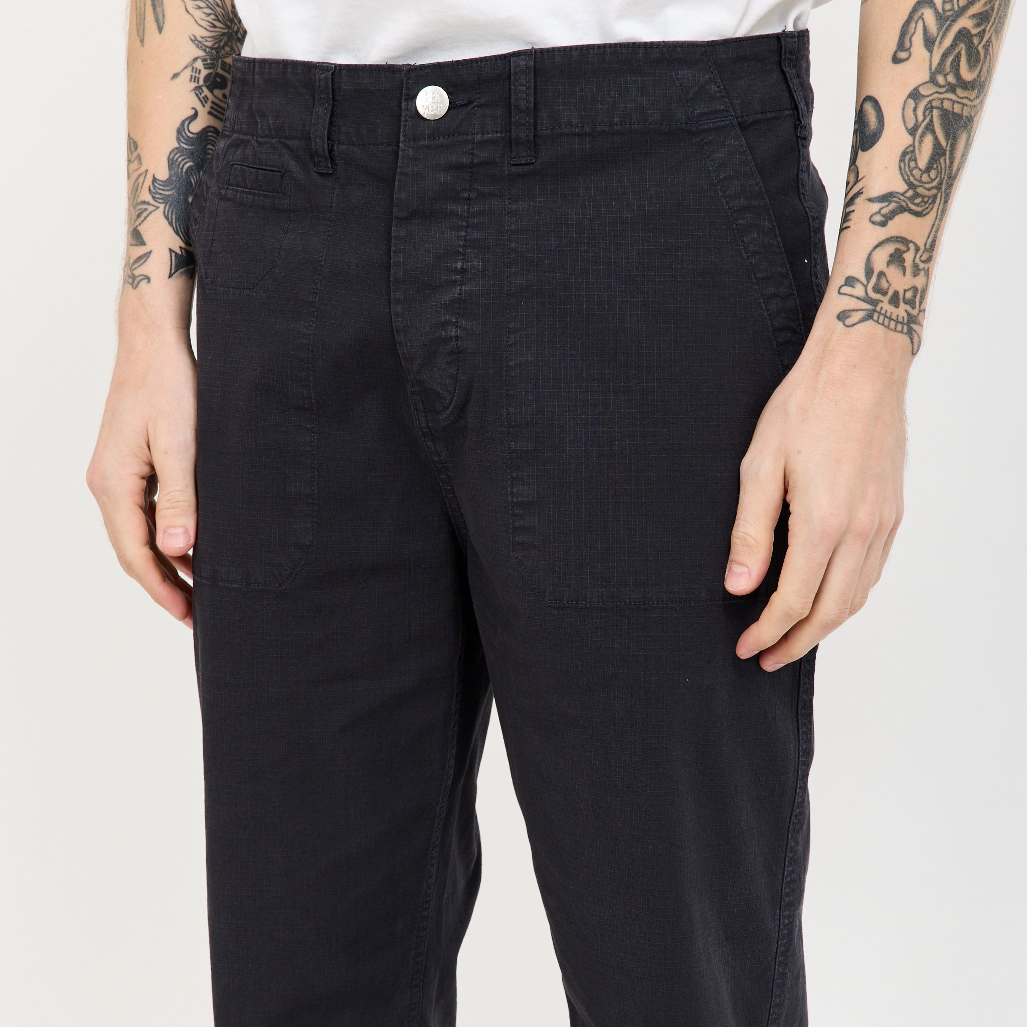 Pantalón Stewards de pana - Azul y negro