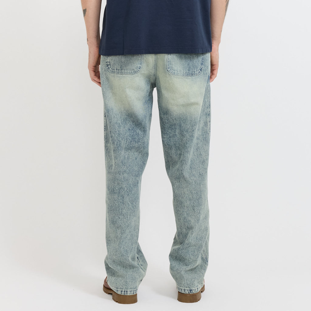 Vaqueros Beattie de denim enjuagado - Azul índigo