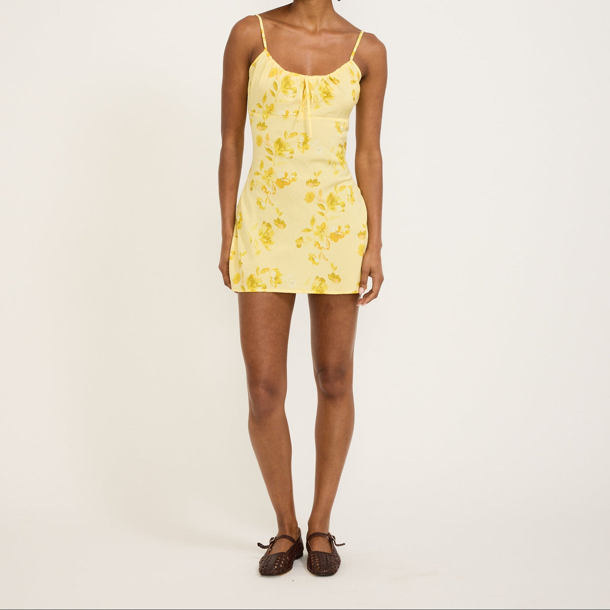 Minivestido Georgie Daydream Limoncello - Amarillo limón