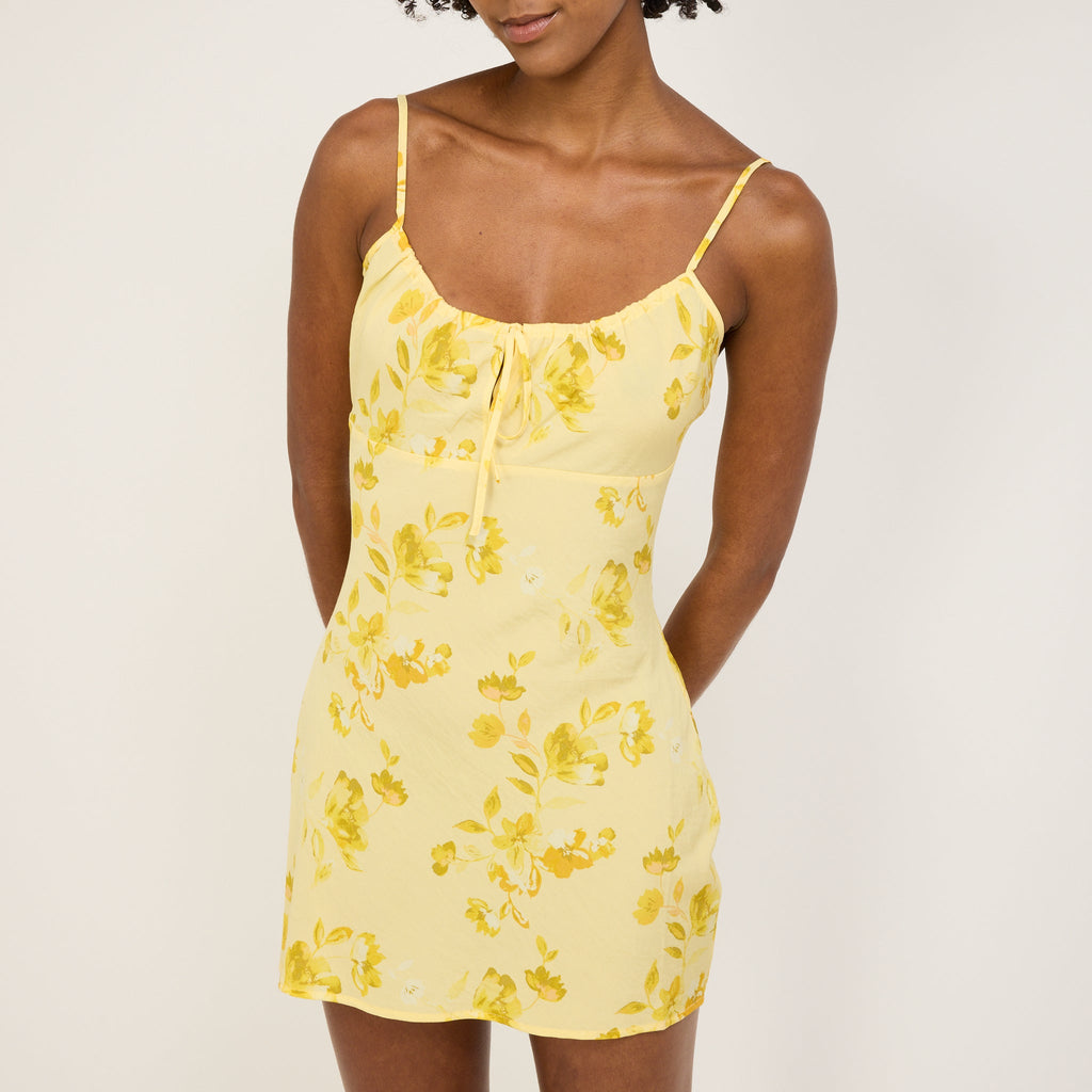Minivestido Georgie Daydream Limoncello - Amarillo limón