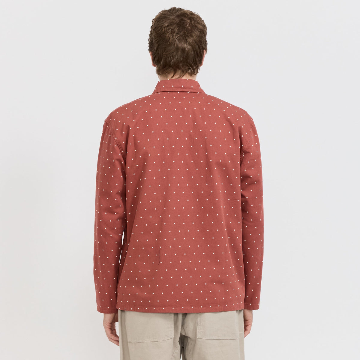 Sobrecamisa de trabajo de lunares Clay - Marrón arcilla