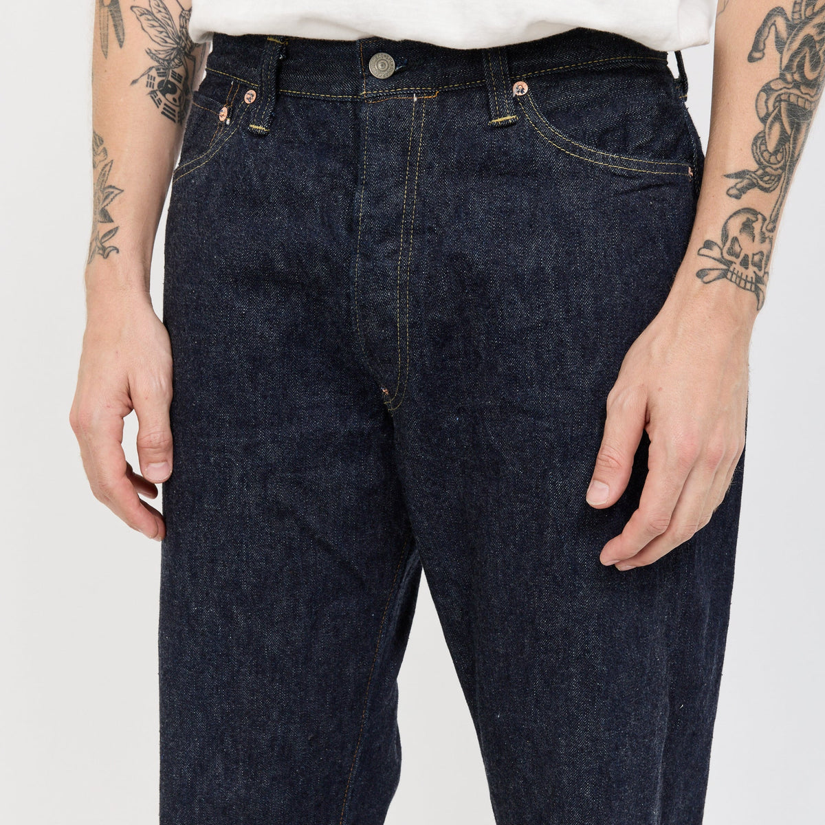 Vaqueros de pierna ancha One Wash de 13 oz - Azul índigo oscuro