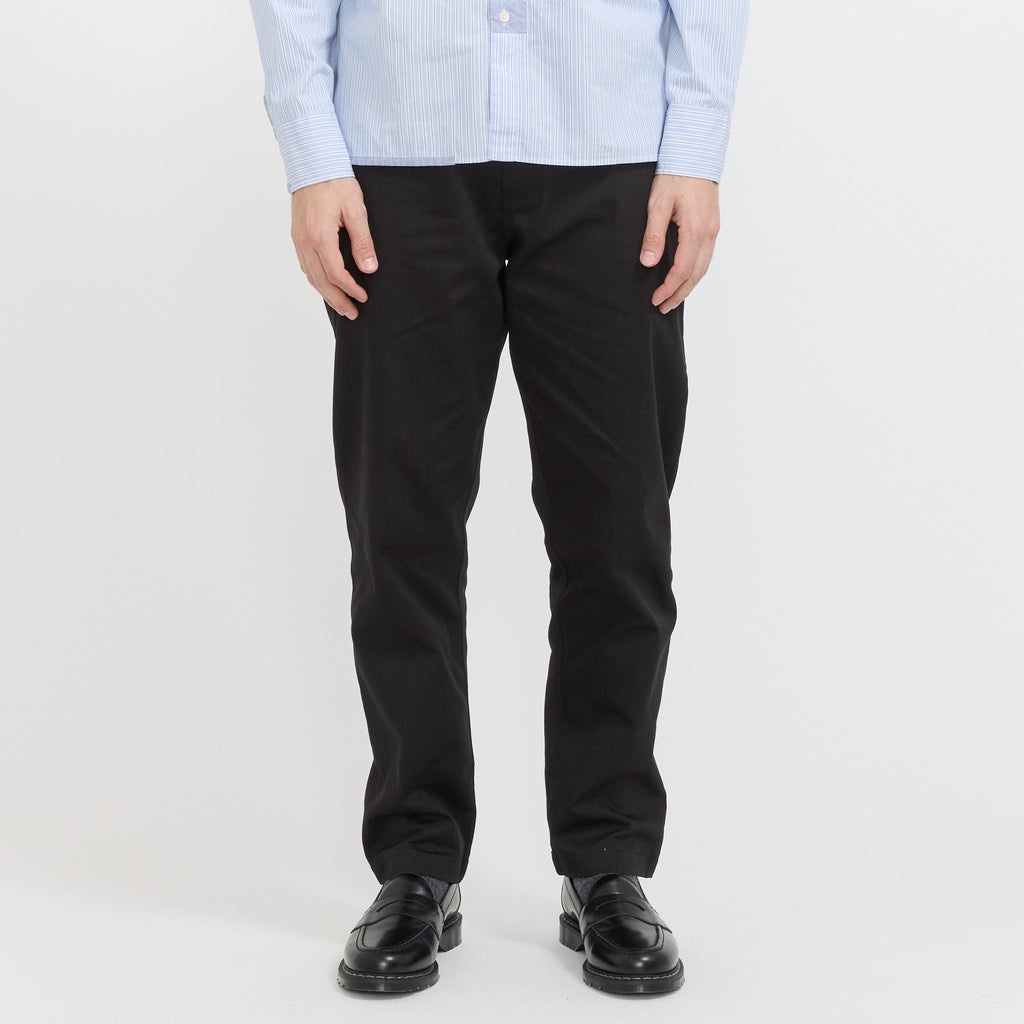 Pantalón chino militar de sarga - Negro